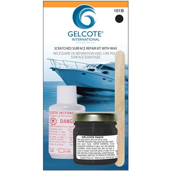 Gelcoat Repair Kit Black  1oz -GC101-B