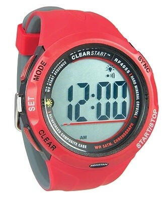 Montre Chronometre Clear Start Sailing 50mm Rouge