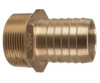 Adapter Pipe to Hose  1&quot;- 1&quot;  Bronze