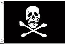 &#39;Jolly Roger&#39;  Flag 12&quot; x 18&quot;