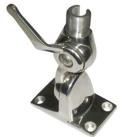 Antenna Base Ratchet Stainless 4 way