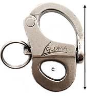 Snap Shackle Fixed 5/8&quot; BL: 6000lbs