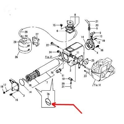 Fresh Water Cooling Seal 3GM30FC-YEU (128297-44490)