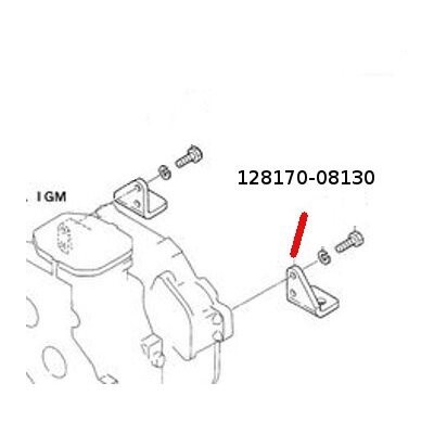 Engine Bracket Rear 1GM