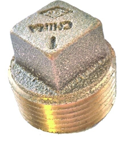 Red Brass Pipe Plug  2&quot;