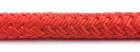 Double Braid Polyester 7/16&quot; (11.1 mm) Red /Foot