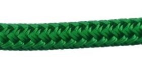 Double Braid Polyester 3/8&quot; (9.5 mm) Green /Foot