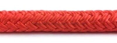 Double Braid Polyester 3/8&quot; (9.5 mm) Solid Red /foot