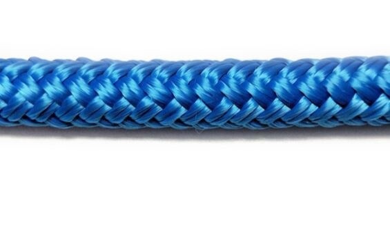 Double Braid Polyester 3 /16&quot; (4.8mm)  Blue /Foot