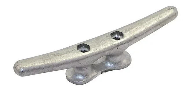 Iron Dock Cleat Galvanized 8&quot;