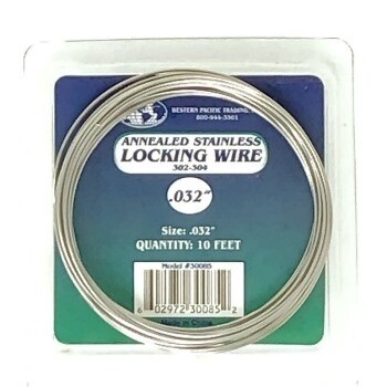 Lock Wire .032&quot; x 10&#39; Stainless