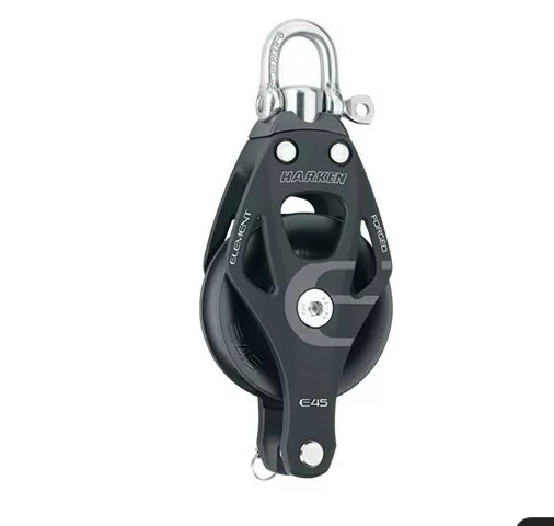 Block Single 45mm Element  With Swivel And Becket  (6231)