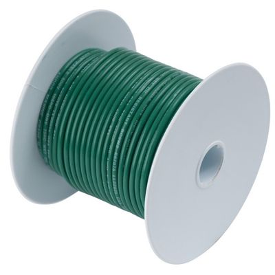 Wire AWG 14 Tinned Copper Green 18&#39;