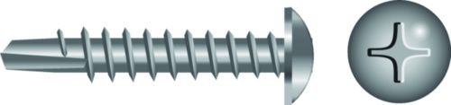 Pan Head Phillips Self Drilling Screw  #10 x 1&quot;  Stainless