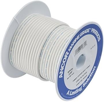 Wire AWG 14 Tinned Copper White 18&#39;