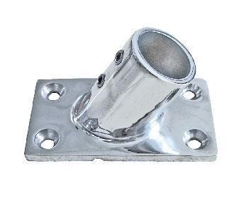 Rail Base Rectangular - 60 Degree  7/8&quot; x 2-3/8&quot; x 1-1/16&quot; Stainless