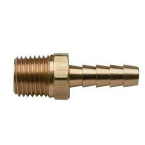 Adapter Fuel Hose Barb 1/4&quot; to NPT 5/16&quot; Brass