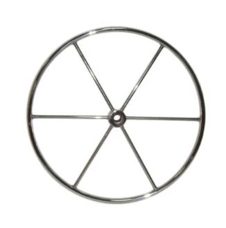 Steering Wheel 6 Spoke Stainless 18&quot;