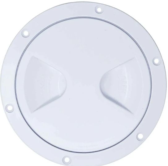 Deck plate Threaded 5&quot; White