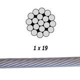 Stainless Steel 316 Cable 1X19-5 / 32&quot; / Foot