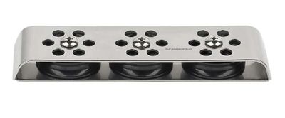 Triple Stainless Steel Deck Organizer