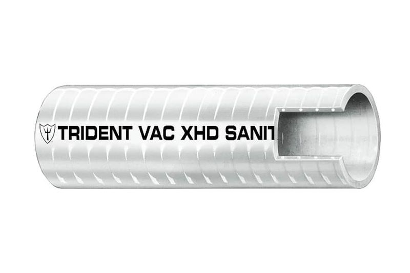 VAC X.H.D. Sanitary Hose 1&quot; White /Foot