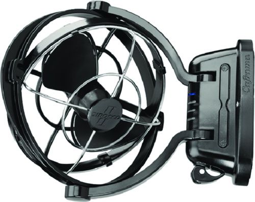 Sirocco ll Gimbal Fan 12/24V Black