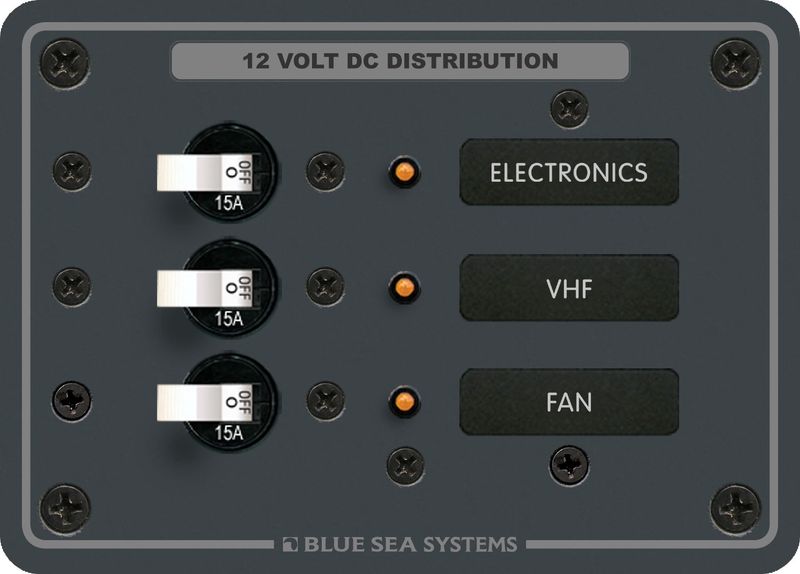 Traditional Metal DC Panel - 3 Positions