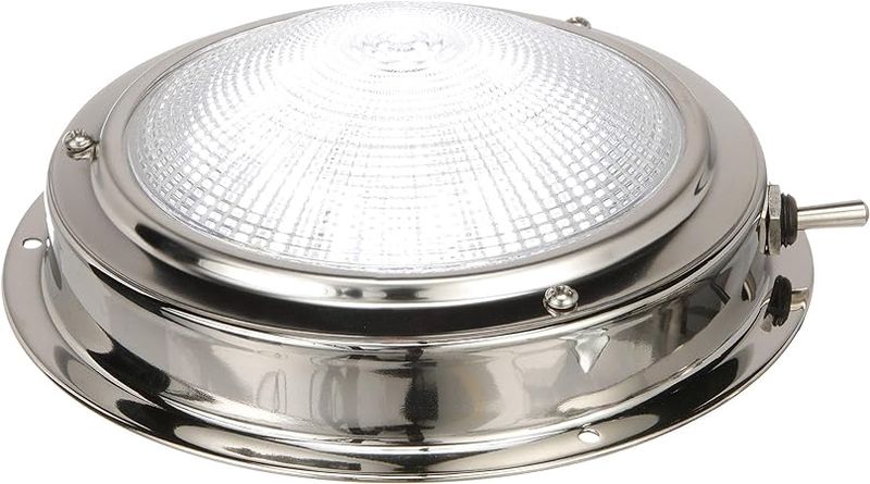 LED Cabin Light 12V  Stainless 102 mm
