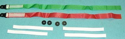 Penons 1/4&quot; Rouge/Vert