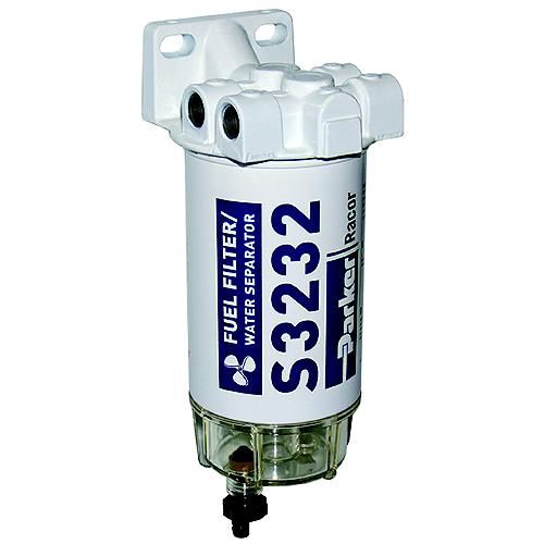 Gas Spin-On Fuel/Water Separator With Clear Bowl for Outboards  10 Micron