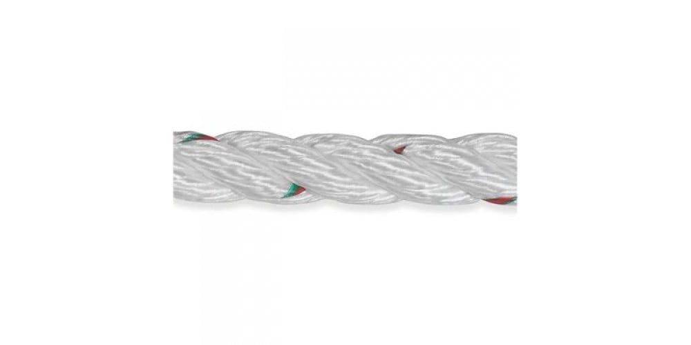 Pro-Set 3-Strand Nylon- 3/4&quot; White /Foot