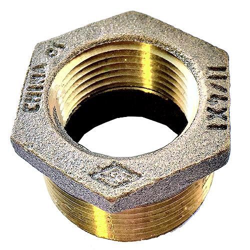 Red Brass Bushing 3/4&quot; x 1/2&quot; Pipe