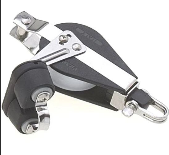Block Single  57mm With Cam Cleat and Swivel (91-05)