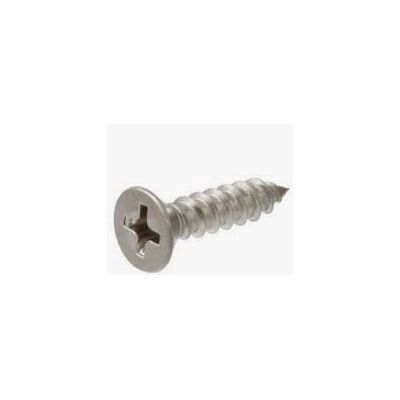 Flat Head Wood Screw  #10 x 1.25&quot;  Stainless