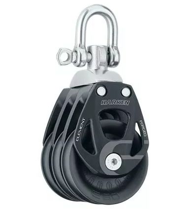 Block Triple 60mm Element Aluminum With Swivel  (6272)