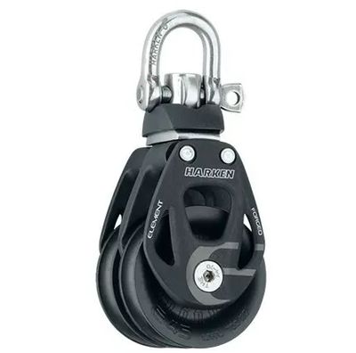 Block Double 45mm Aluminum Element With  Swivel (6238)