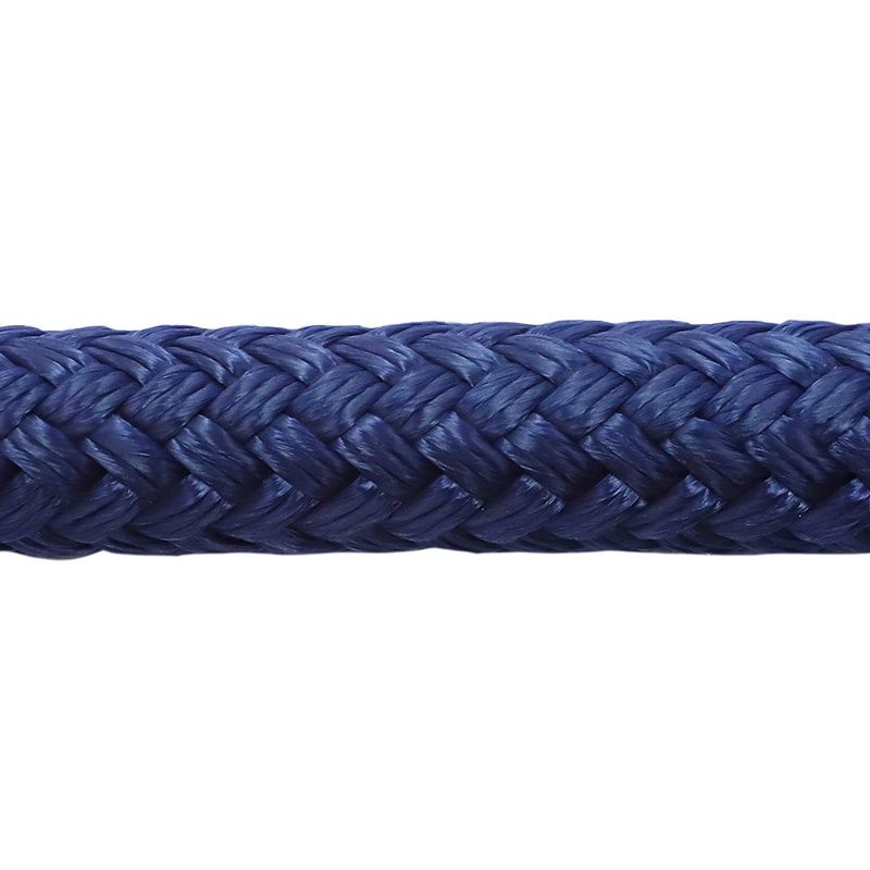 Rope Nylon  Double Braided  3/8&quot;  Navy    /Foot
