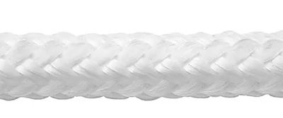 Double Braided  Nylon 3/8&quot;  White /foot