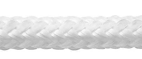 Double Braided  Nylon 3/8&quot;  White /foot