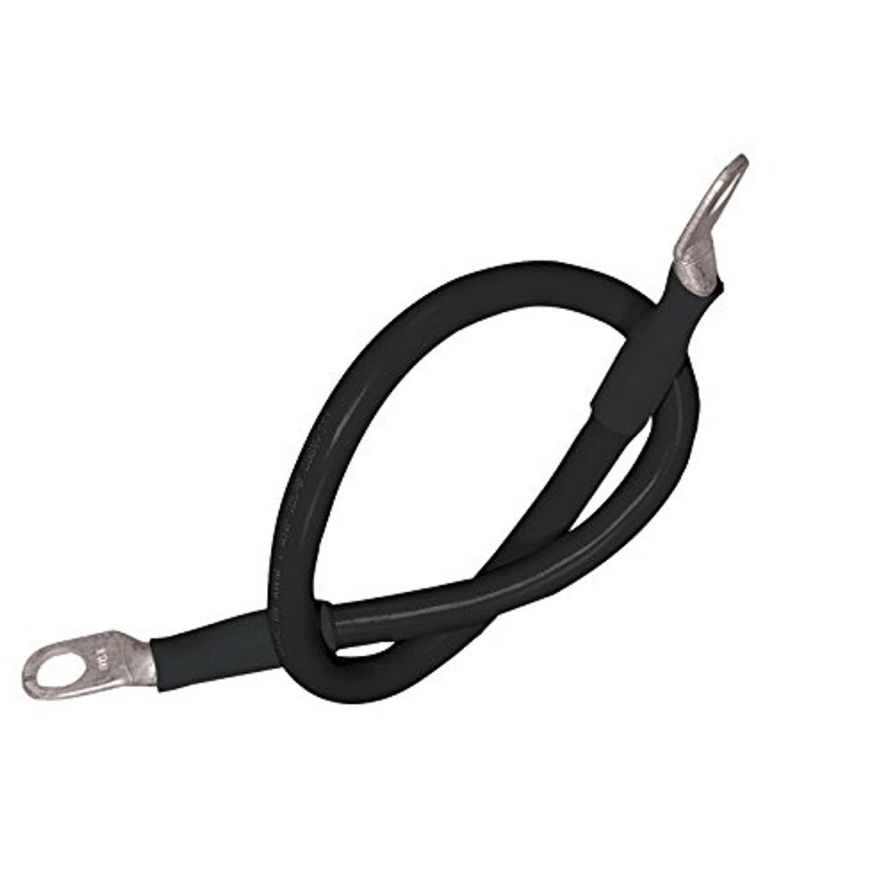 Battery Cable  AWG 2    Stud 5/16&quot;  x 18&quot; Black