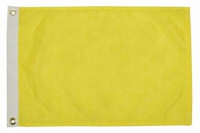 Yellow Quarantine Flag 12&quot;x18&quot;