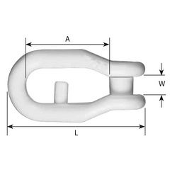 Sail Shackle 48mm Screw-On (A028)