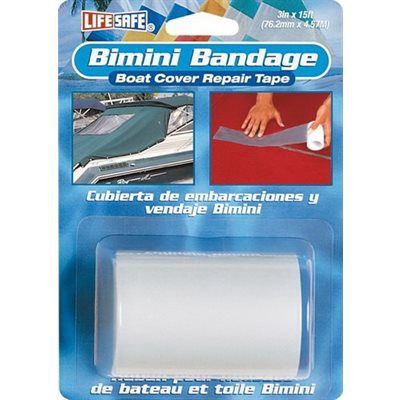 Bimini / Boat Cover Repair Tape 3&quot; x 15&#39;  White