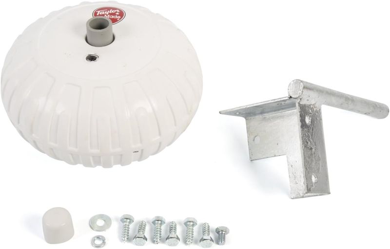 Dock Wheel 9&quot; Corner Mount