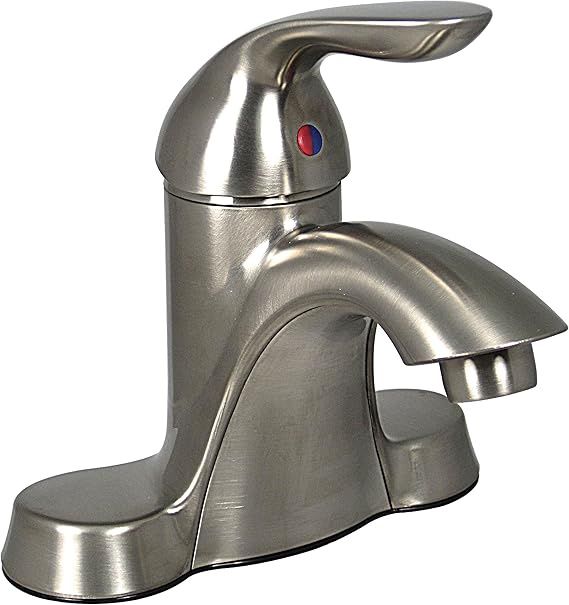 Brushed Nickel Single Handle Hybrid, Tall Bathroom Faucet