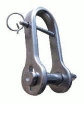 Halyard Shackle Stamped  3/16&quot; Captive Pin Stainless