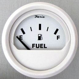 Fuel Gauge 2&quot; White (13101)