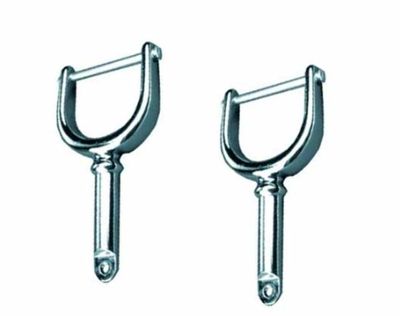 Oarlock Horns Chrome Plated  1/2&quot; Diameter Shanks,