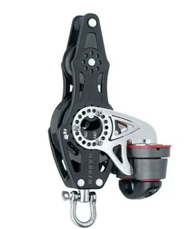 Block Fiddle Ratchet  57mm With Swivel, Becket And Cam Cleat (2676)
